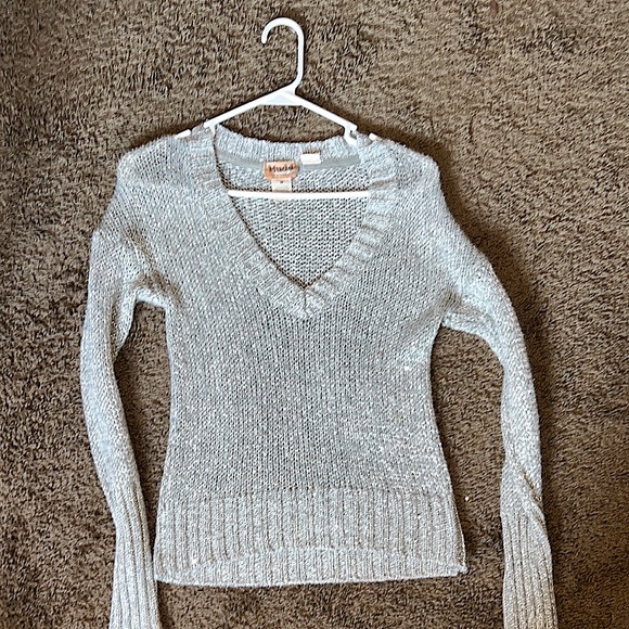 mudd love peace happiness medium silver/grey shirt - Picture 1 of 3